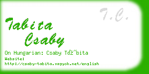 tabita csaby business card